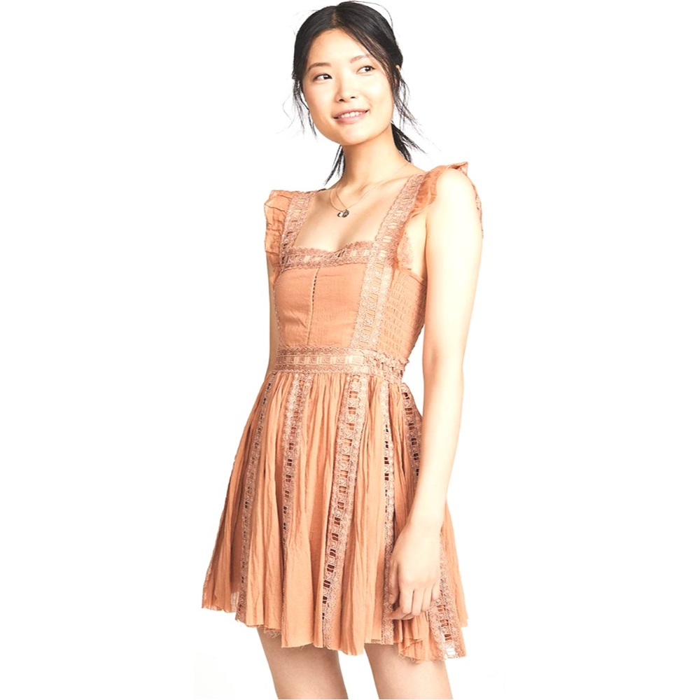 Verona Mini Dress in Camel